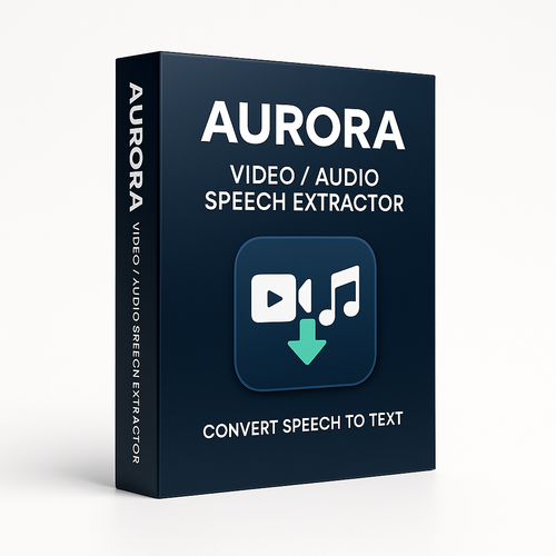 AURORA – AI Speech Extractor for Video & Audio